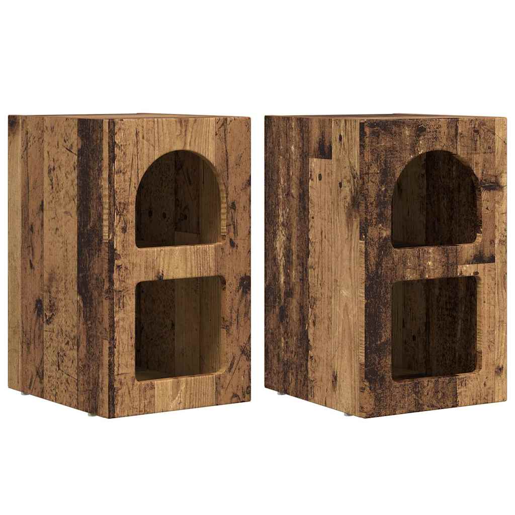 Noční Stolek Elst 2 Ks Staré Dřevo 29,5 X 33,5 X 50 Cm