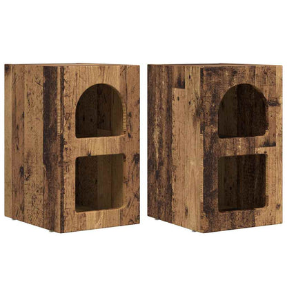 Noční Stolek Elst 2 Ks Staré Dřevo 29,5 X 33,5 X 50 Cm