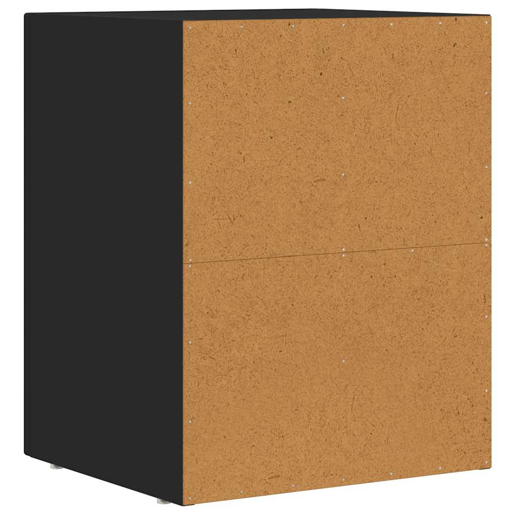 Noční Stolek Elst 2 Ks Černá 40 X 35 X 50 Cm Kompozitní Dřevo