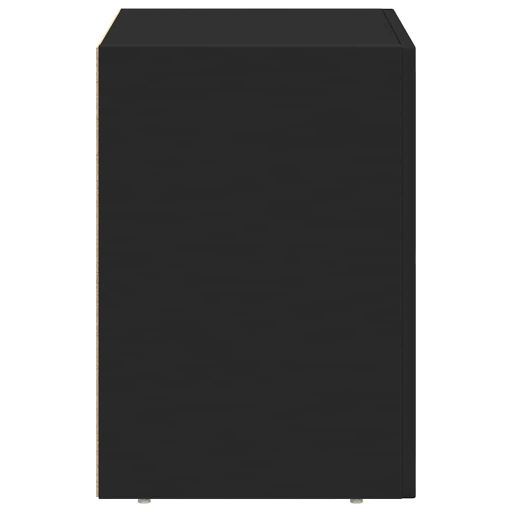 Noční Stolek Elst 2 Ks Černá 40 X 35 X 50 Cm Kompozitní Dřevo