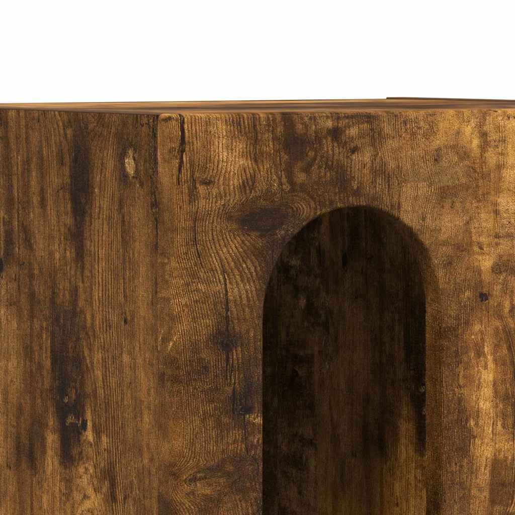 Noční Stolek Elst Kouřový Dub 40 X 35 X 50 Cm Kompozitní Dřevo