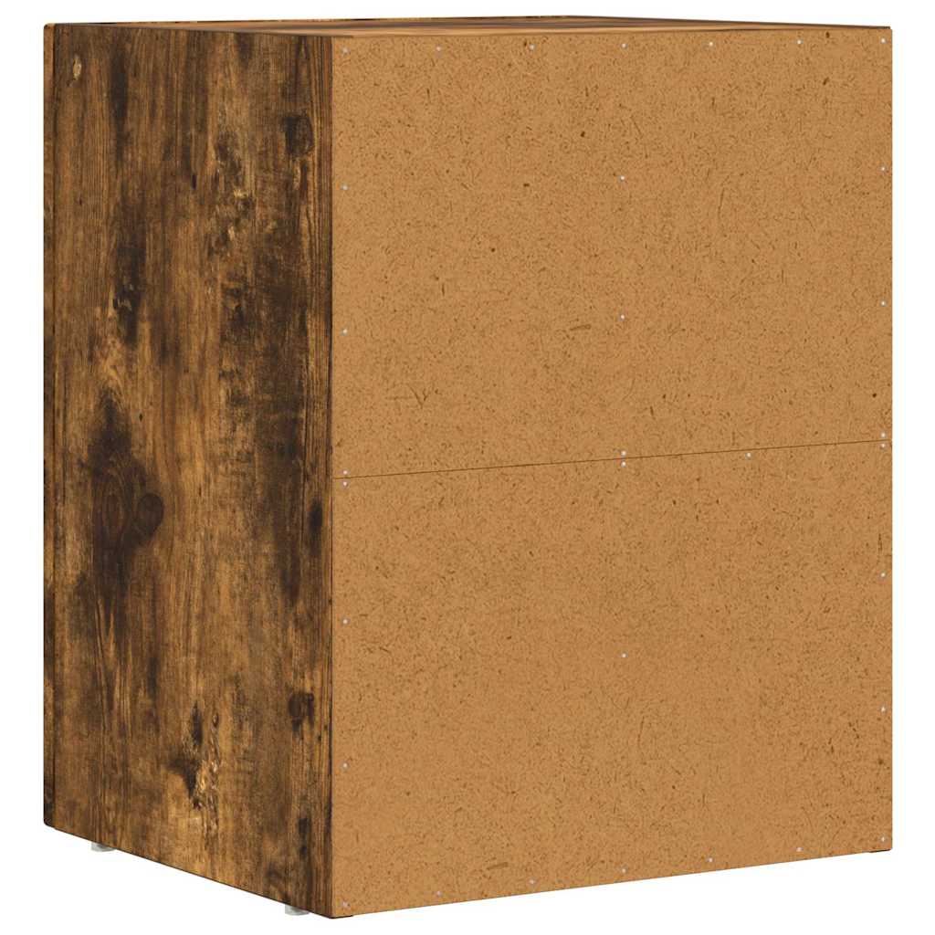 Noční Stolek Elst Kouřový Dub 40 X 35 X 50 Cm Kompozitní Dřevo