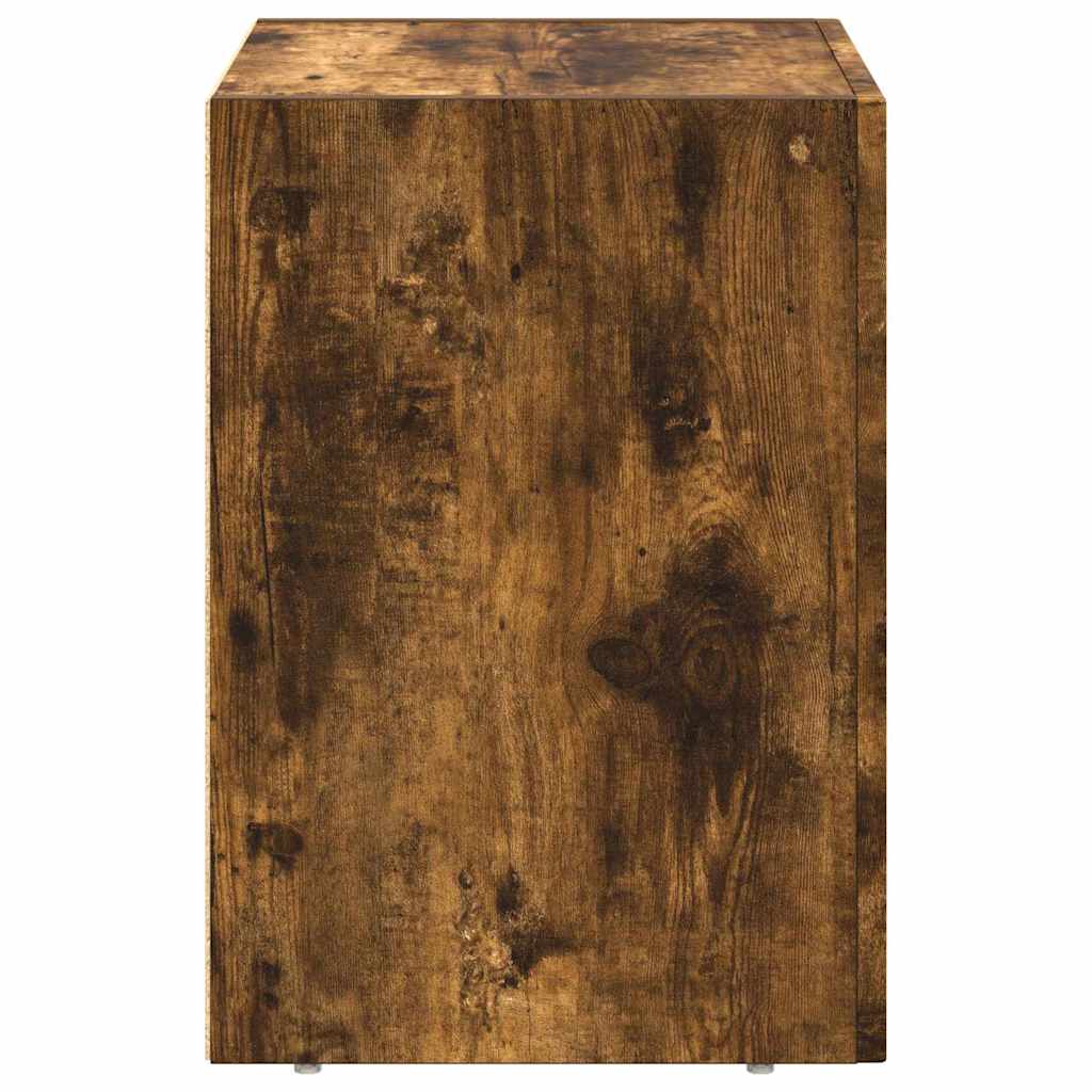 Noční Stolek Elst Kouřový Dub 40 X 35 X 50 Cm Kompozitní Dřevo
