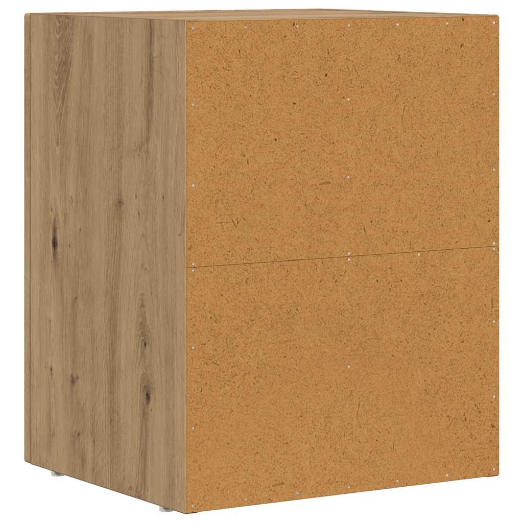 Noční Stolek Elst 2 Ks Artisanový Dub 40 X 35 X 50 Cm