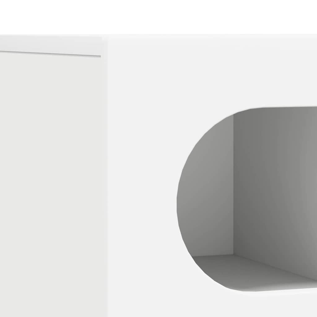 Televizní Skříň Elst 100 X 35 X 40 Cm Bílá Kompozitní Dřevo
