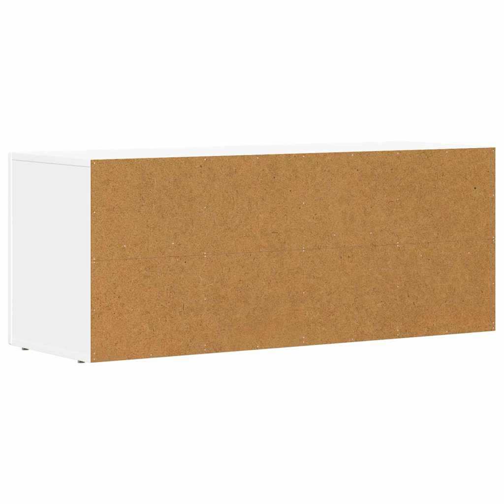 Televizní Skříň Elst 100 X 35 X 40 Cm Bílá Kompozitní Dřevo