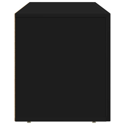 Televizní Skříň Elst 100 X 35 X 40 Cm Černá Kompozitní Dřevo