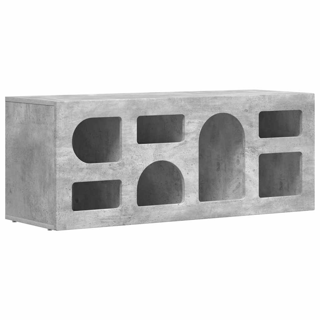 Televizní Skříň Elst 100 X 35 X 40 Cm Betonově Šedá