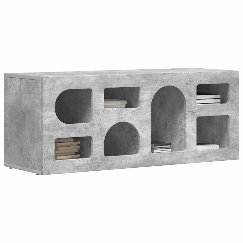Televizní Skříň Elst 100 X 35 X 40 Cm Betonově Šedá
