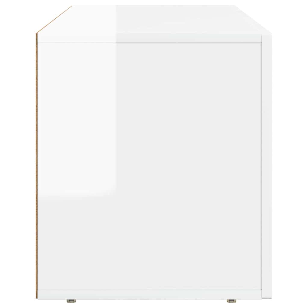 Televizní Skříň Elst 100 X 35 X 40 Cm Vysoce Lesklá Bílá