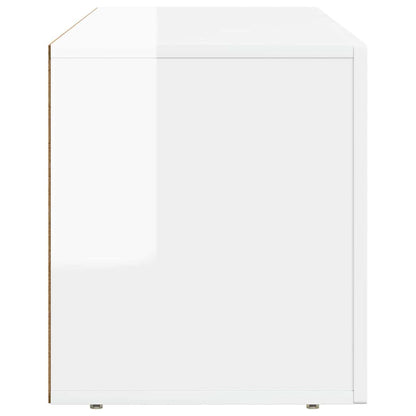 Televizní Skříň Elst 100 X 35 X 40 Cm Vysoce Lesklá Bílá