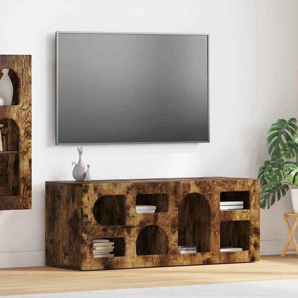 Televizní Skříň Elst 100 X 35 X 40 Cm Kouřový Dub