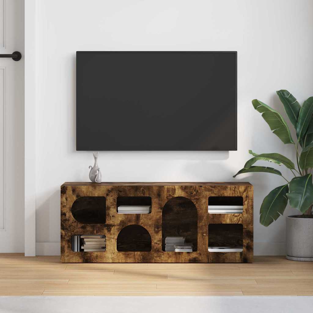 Televizní Skříň Elst 100 X 35 X 40 Cm Kouřový Dub