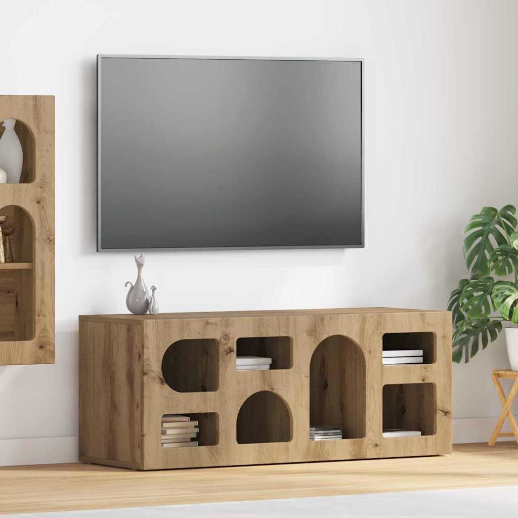 Televizní Skříň Elst 100 X 35 X 40 Cm Artisanový Dub