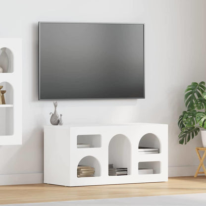 Televizní Skříň Elst 80 X 35 X 40 Cm Bílá Kompozitní Dřevo