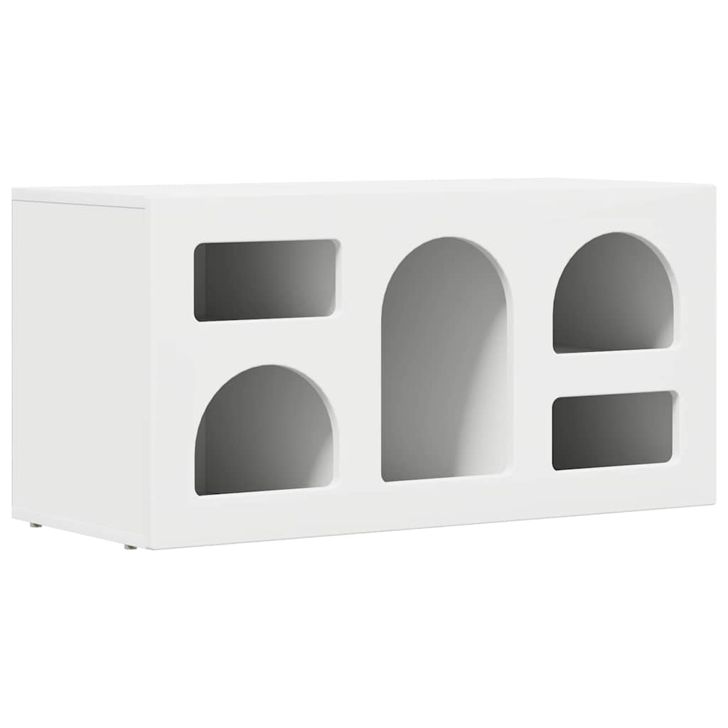 Televizní Skříň Elst 80 X 35 X 40 Cm Bílá Kompozitní Dřevo