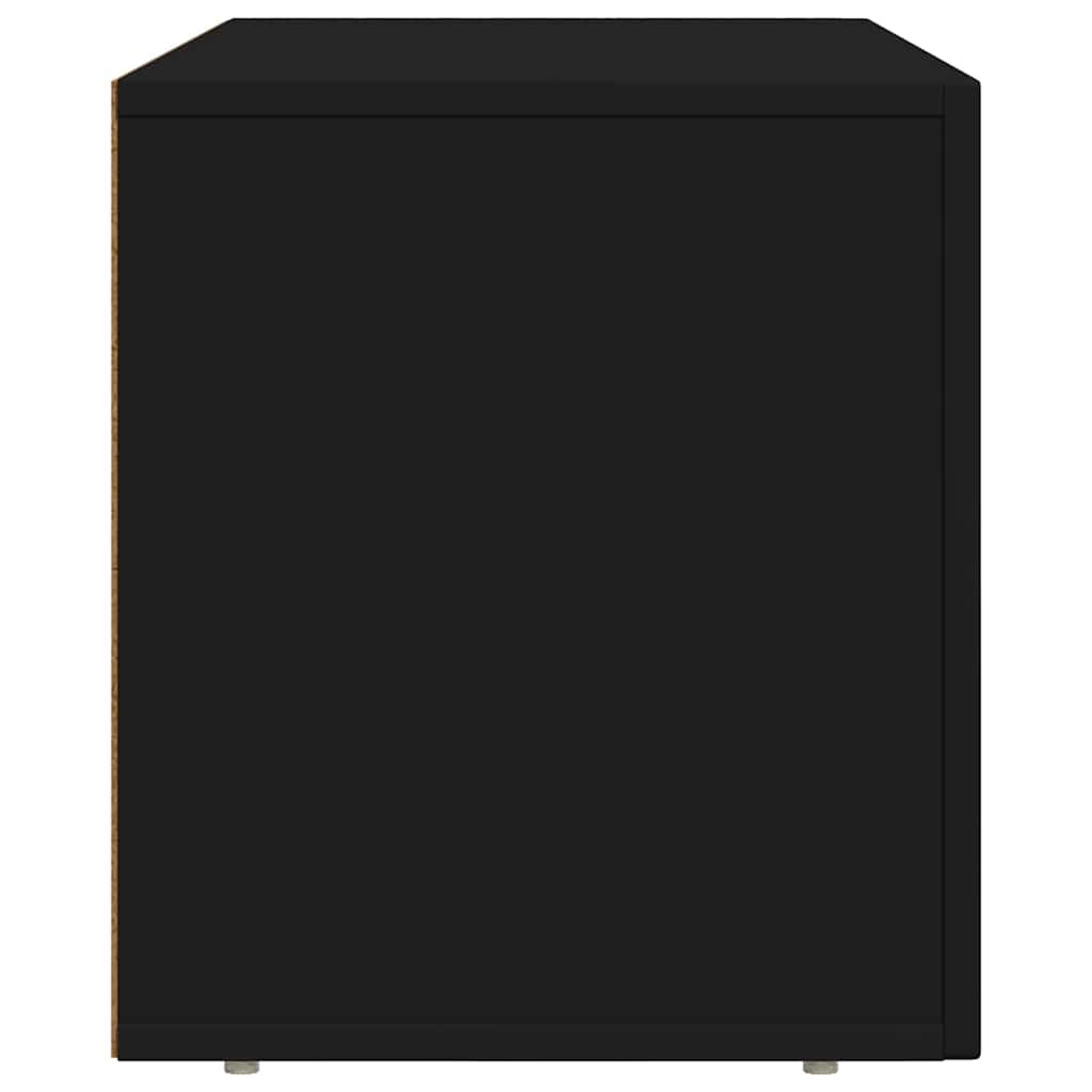 Televizní Skříň Elst 80 X 35 X 40 Cm Černá Kompozitní Dřevo