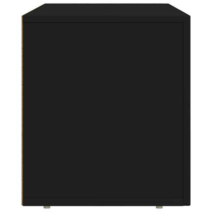 Televizní Skříň Elst 80 X 35 X 40 Cm Černá Kompozitní Dřevo