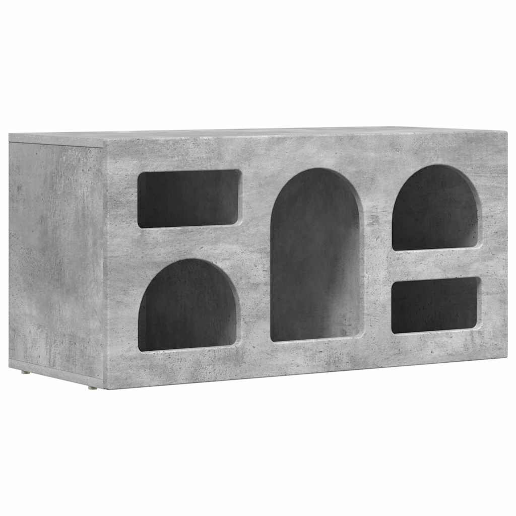 Televizní Skříň Elst 80 X 35 X 40 Cm Betonově Šedá