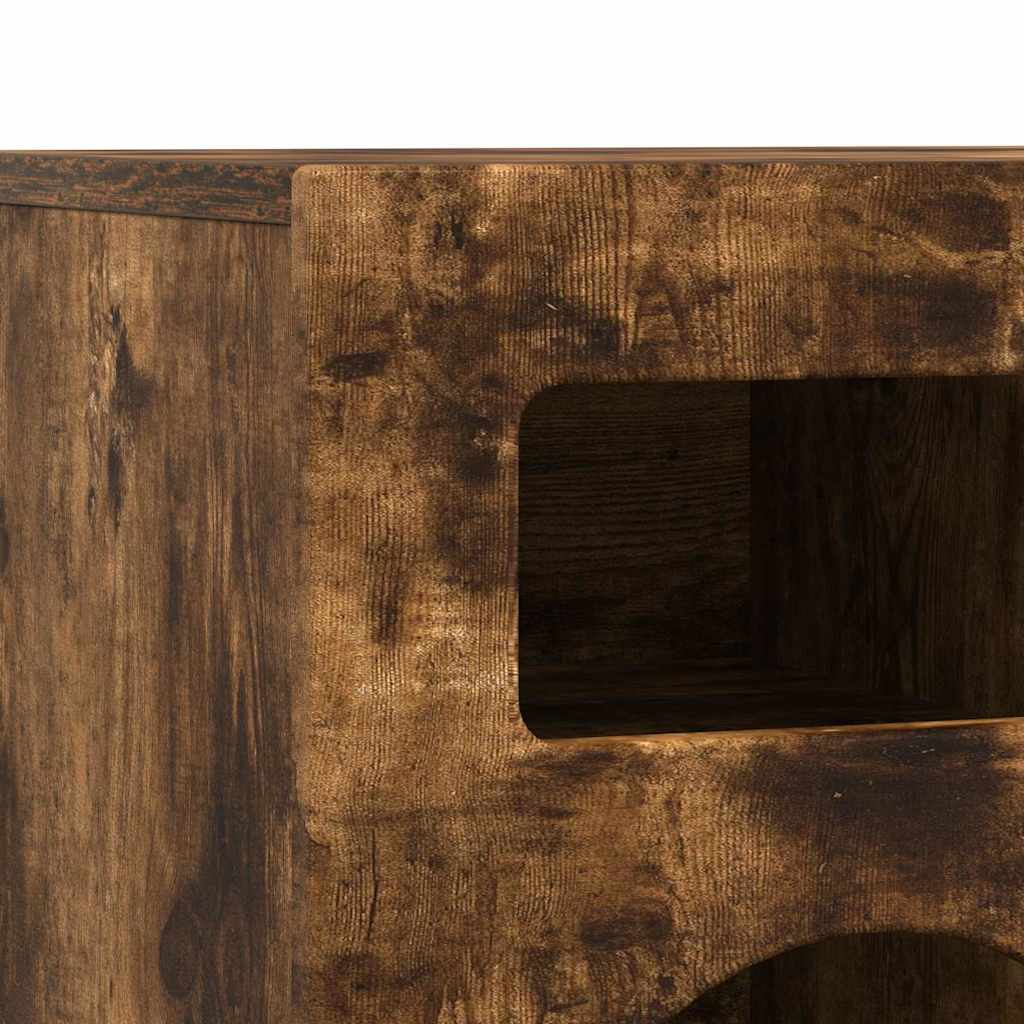 Televizní Skříň Elst 80 X 35 X 40 Cm Kouřový Dub