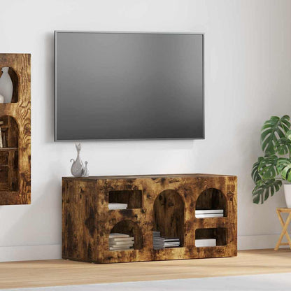 Televizní Skříň Elst 80 X 35 X 40 Cm Kouřový Dub