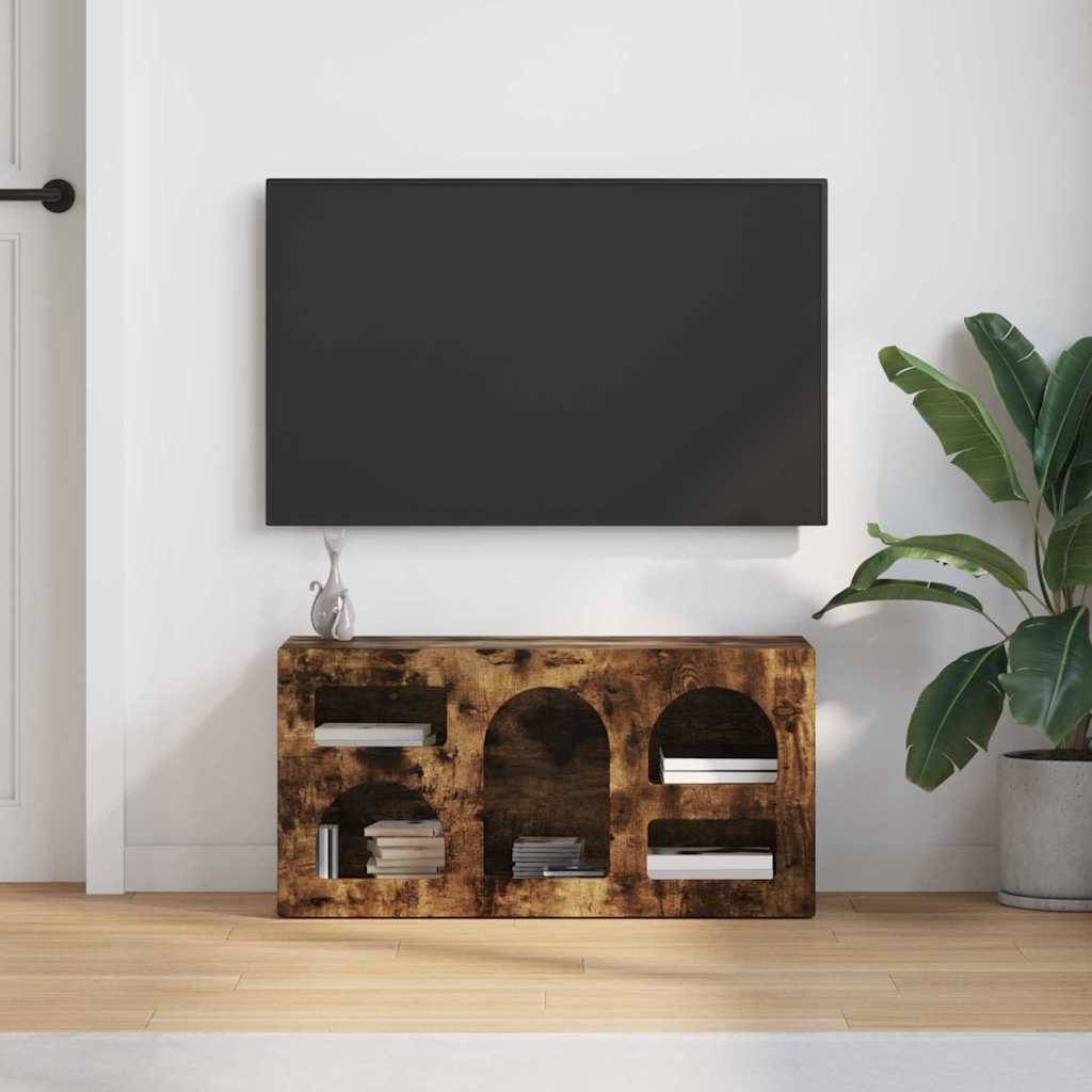 Televizní Skříň Elst 80 X 35 X 40 Cm Kouřový Dub