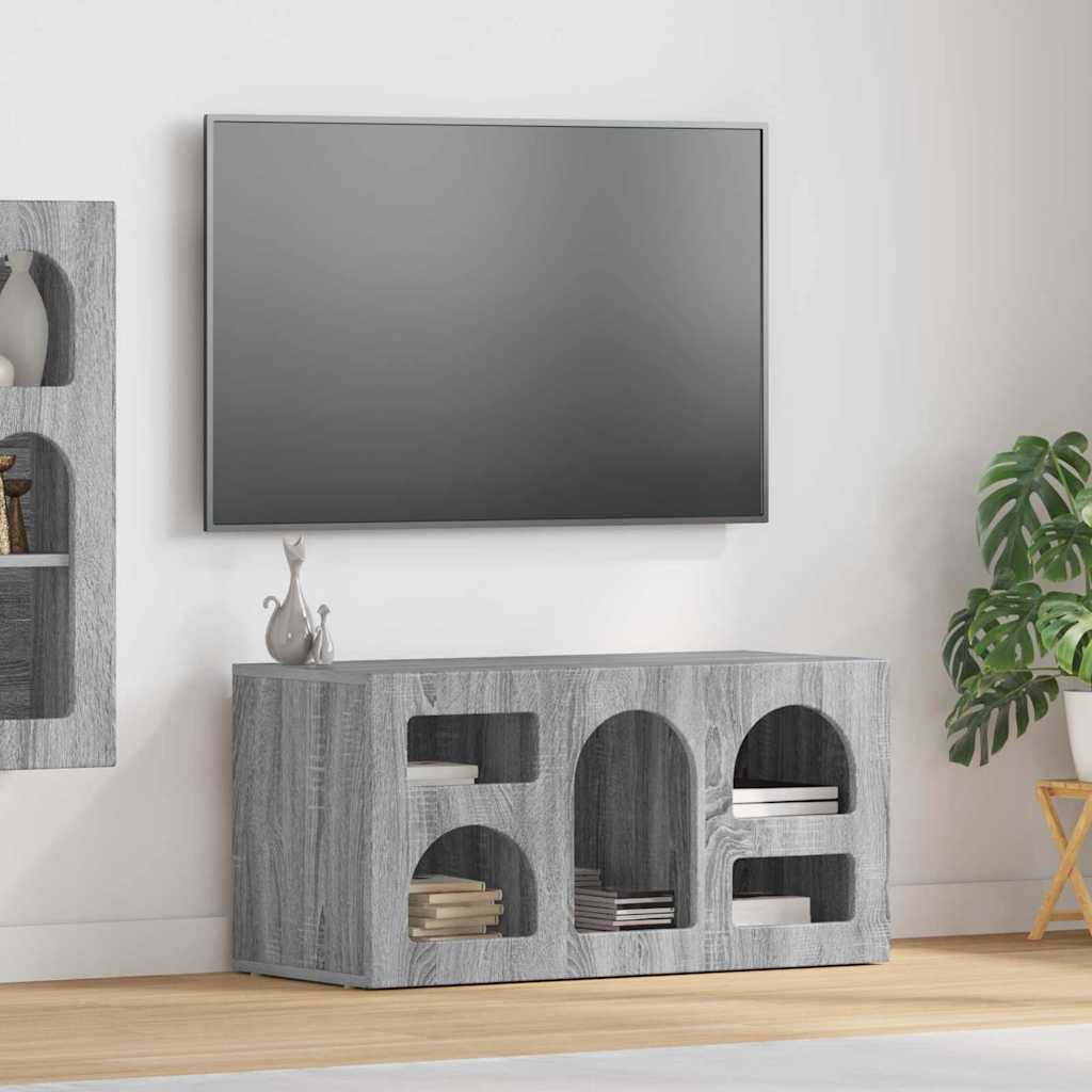 Televizní Skříň Elst 80 X 35 X 40 Cm Šedá Sonoma