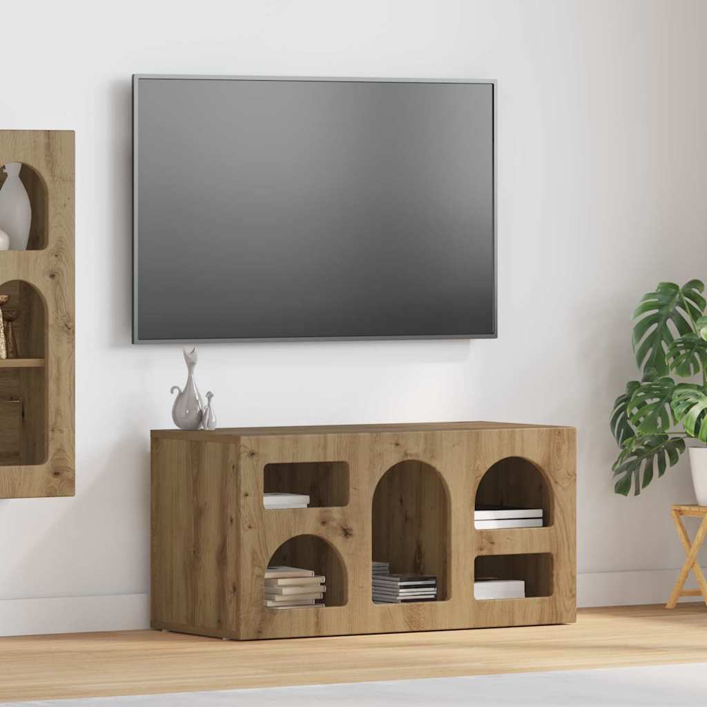 Televizní Skříň Elst 80 X 35 X 40 Cm Artisanový Dub