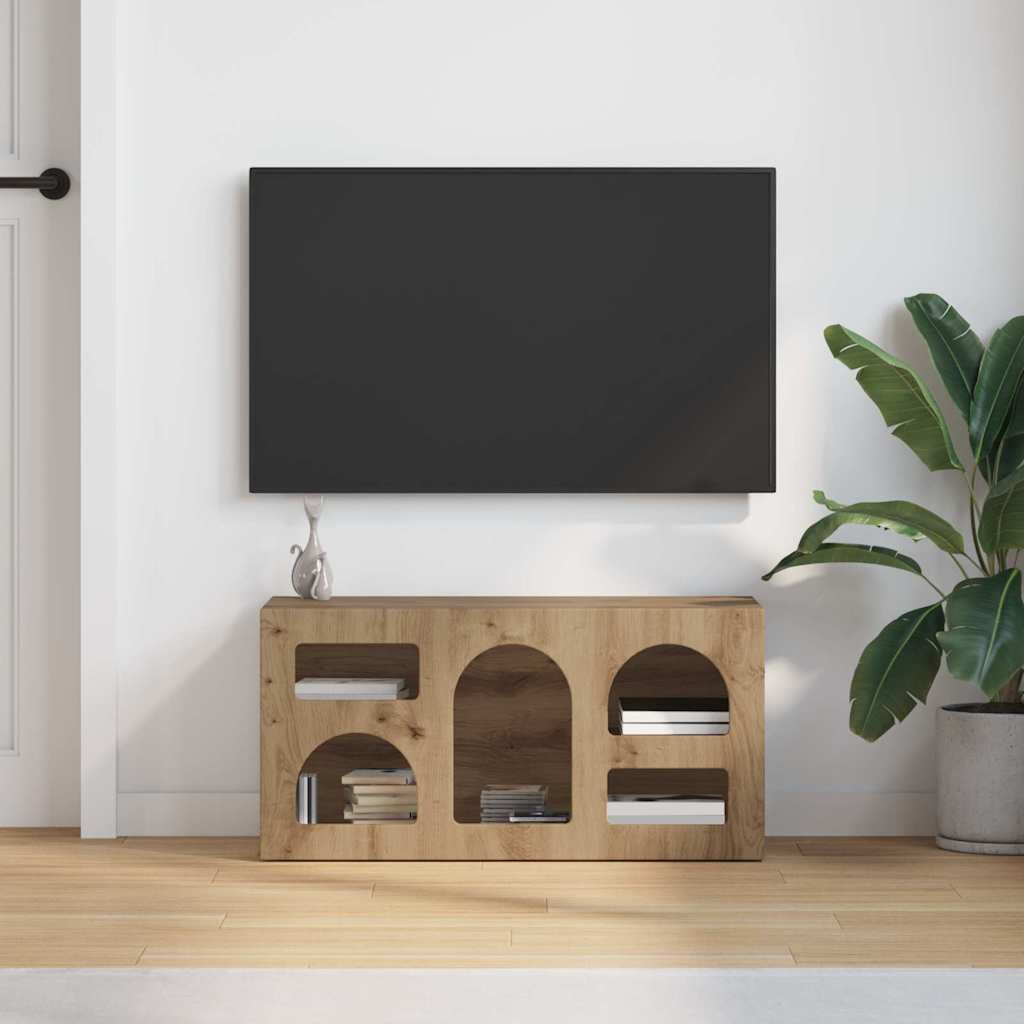 Televizní Skříň Elst 80 X 35 X 40 Cm Artisanový Dub