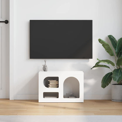Televizní Skříň Elst 60 X 35 X 40 Cm Bílá Kompozitní Dřevo