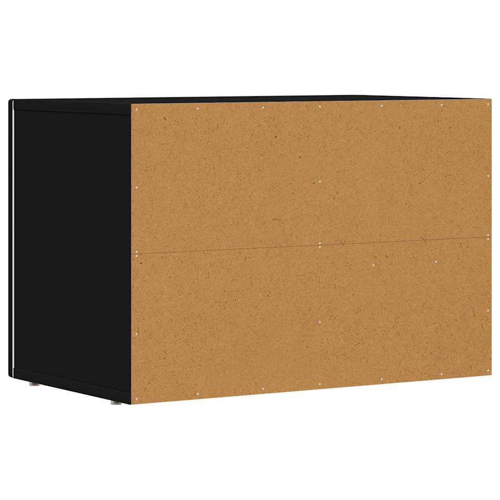 Televizní Skříň Elst 60 X 35 X 40 Cm Černá Kompozitní Dřevo