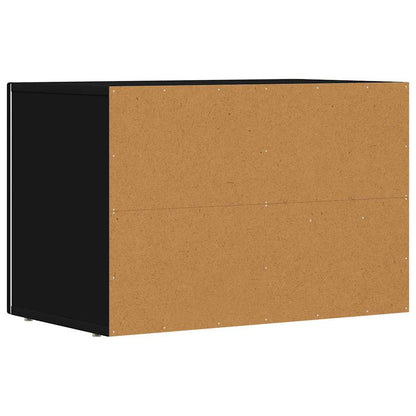 Televizní Skříň Elst 60 X 35 X 40 Cm Černá Kompozitní Dřevo