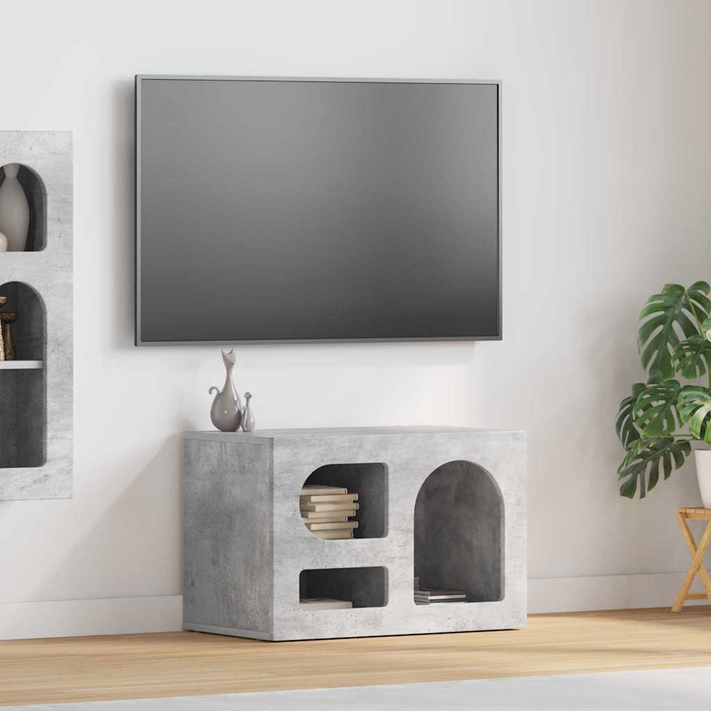 Televizní Skříň Elst 60 X 35 X 40 Cm Betonově Šedá