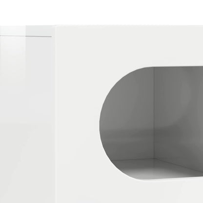Televizní Skříň Elst 60 X 35 X 40 Cm Vysoce Lesklá Bílá