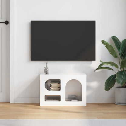 Televizní Skříň Elst 60 X 35 X 40 Cm Vysoce Lesklá Bílá