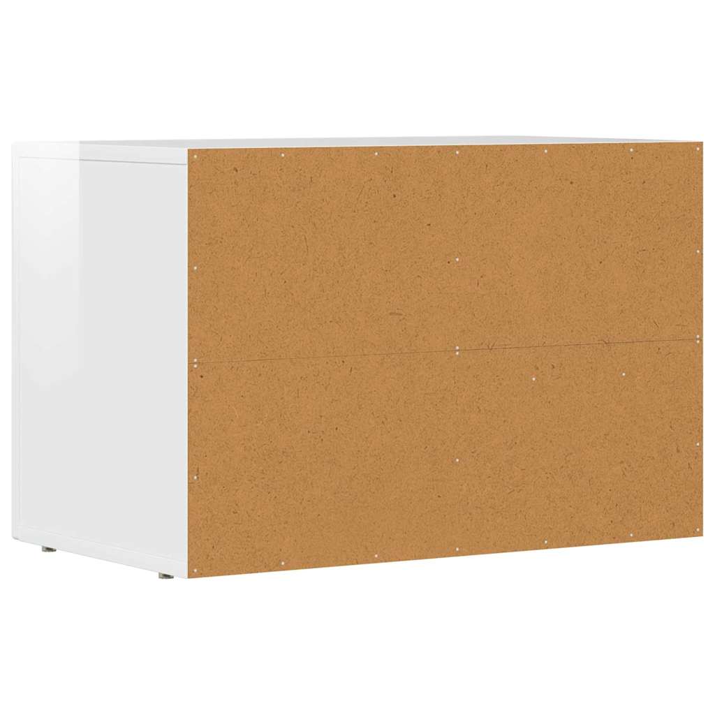 Televizní Skříň Elst 60 X 35 X 40 Cm Vysoce Lesklá Bílá