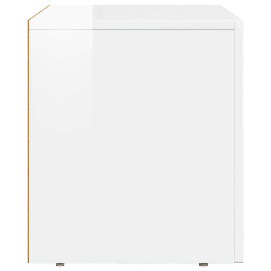 Televizní Skříň Elst 60 X 35 X 40 Cm Vysoce Lesklá Bílá