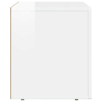 Televizní Skříň Elst 60 X 35 X 40 Cm Vysoce Lesklá Bílá
