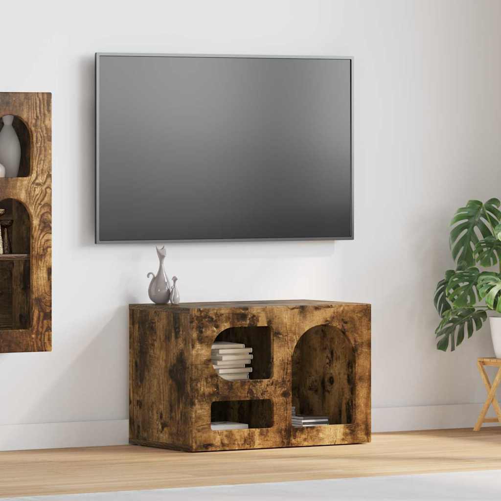 Televizní Skříň Elst 60 X 35 X 40 Cm Kouřový Dub
