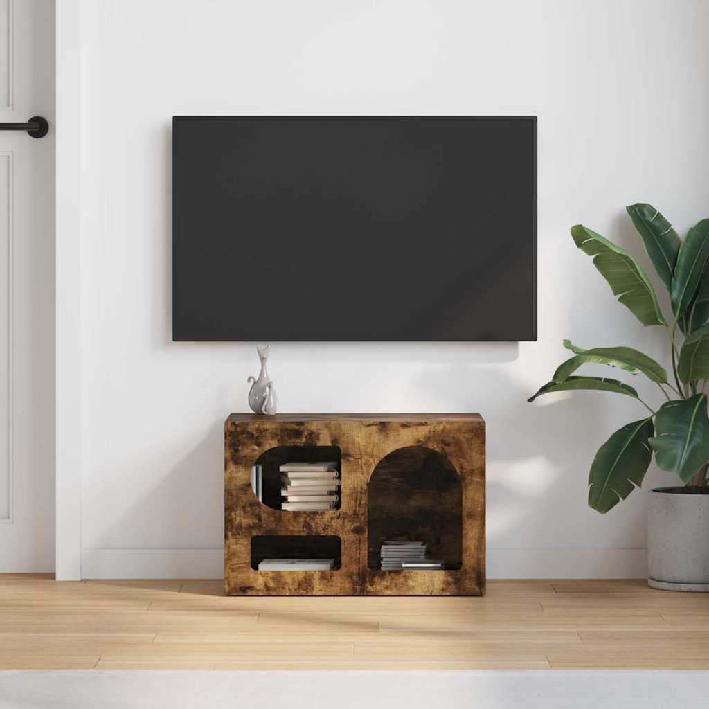 Televizní Skříň Elst 60 X 35 X 40 Cm Kouřový Dub