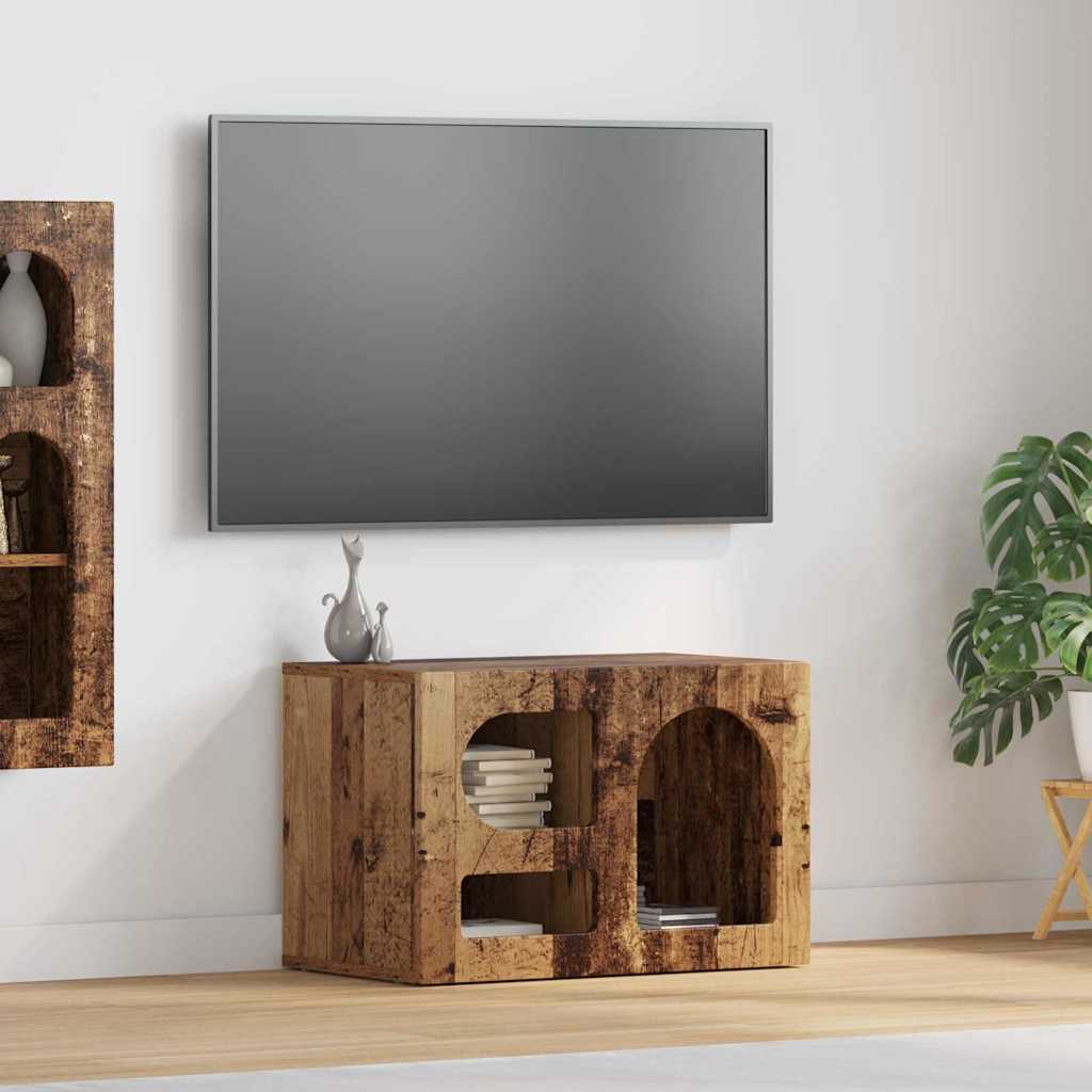 Televizní Skříň Elst 60 X 35 X 40 Cm Staré Dřevo