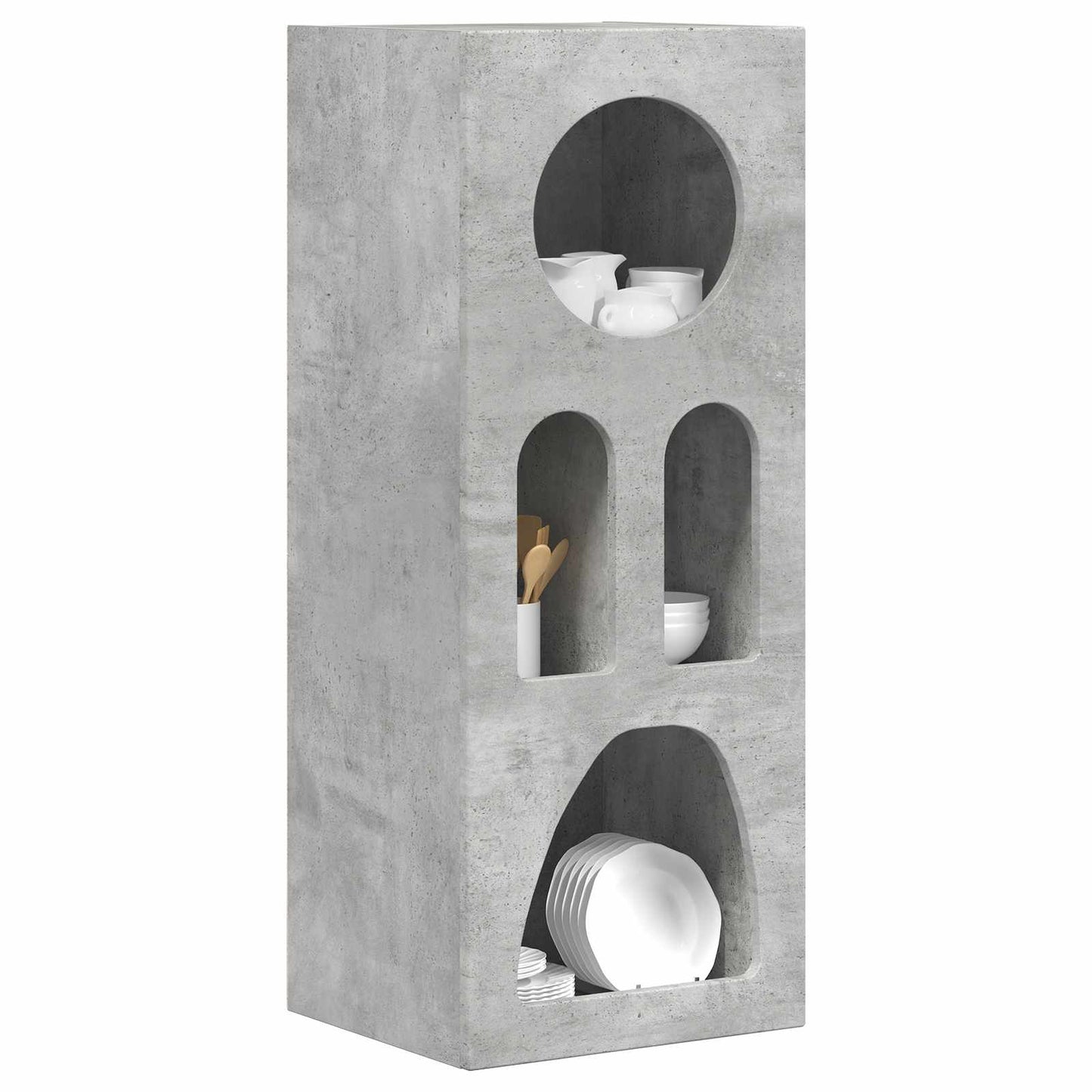 Servírovací Skříň Elst Betonově Šedá 40 X 35 X 100.5 Cm