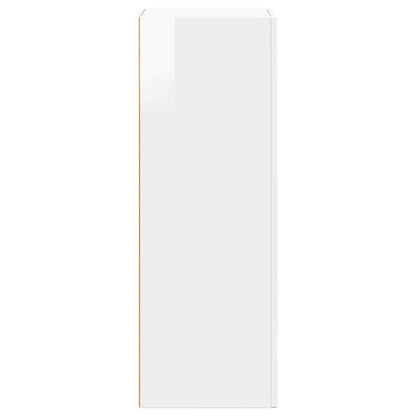 Servírovací Skříň Elst Vysoce Lesklá Bílá 40 X 35 X 100.5 Cm