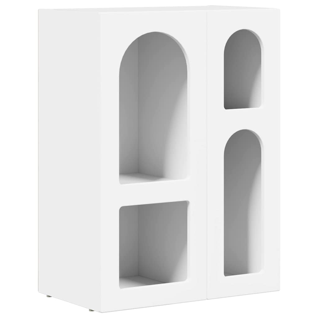 Servírovací Skříň Elst Bílá 59 X 35 X 80.5 Cm Kompozitní Dřevo