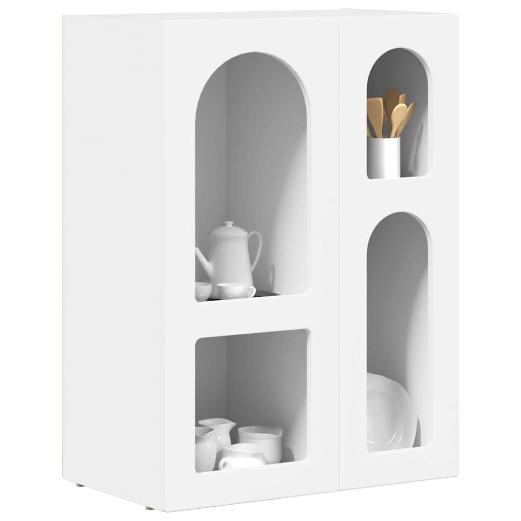 Servírovací Skříň Elst Bílá 59 X 35 X 80.5 Cm Kompozitní Dřevo
