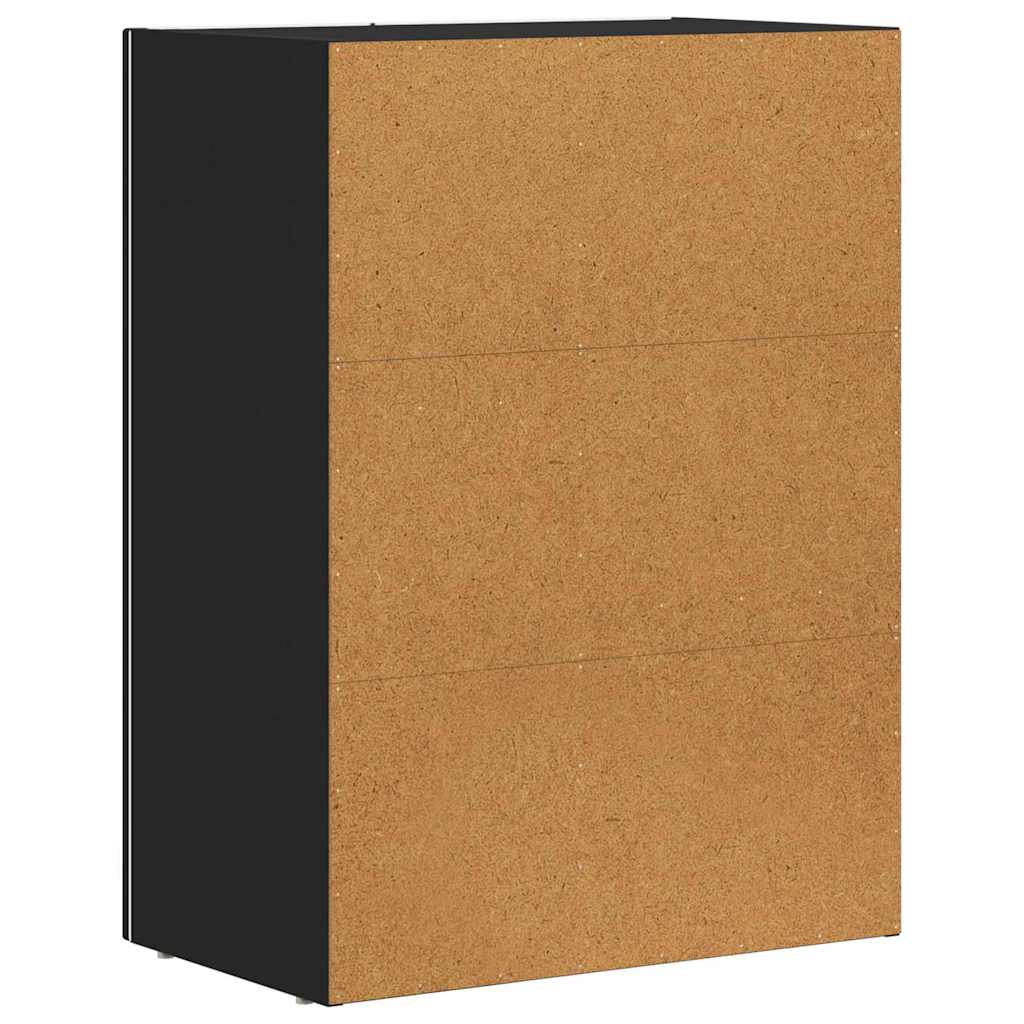 Servírovací Skříň Elst Černá 59 X 35 X 80.5 Cm Kompozitní Dřevo
