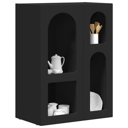Servírovací Skříň Elst Černá 59 X 35 X 80.5 Cm Kompozitní Dřevo