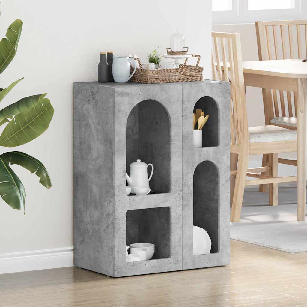 Servírovací Skříň Elst Betonově Šedá 59 X 35 X 80.5 Cm