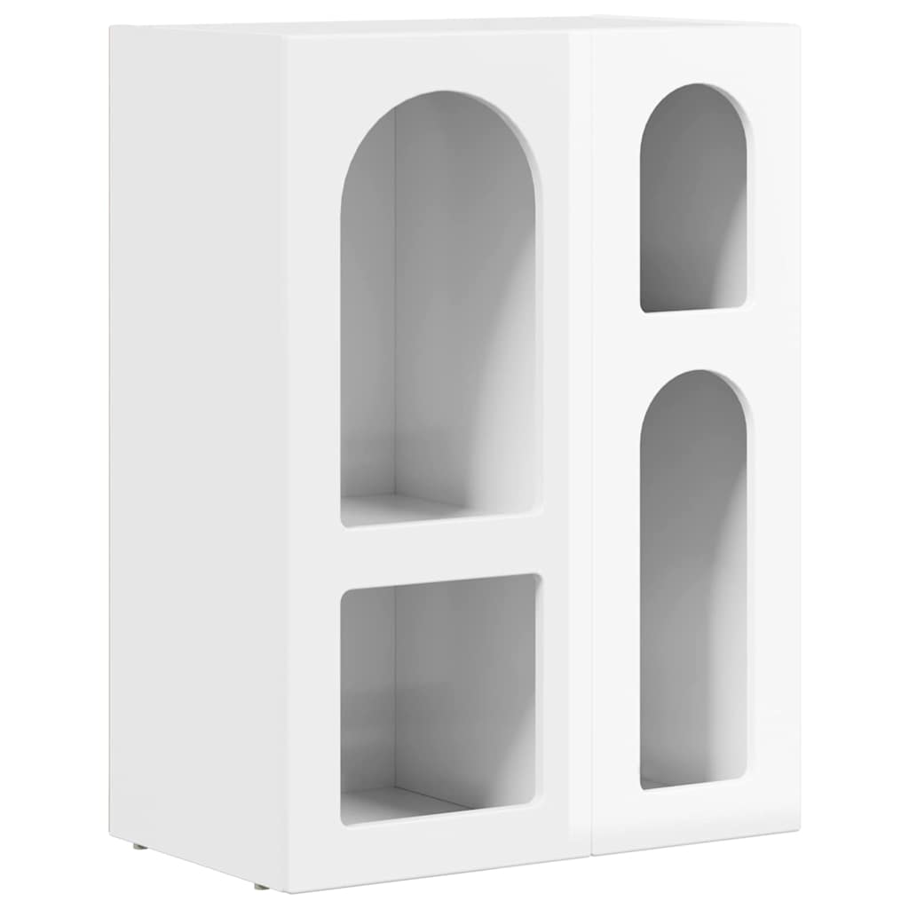 Servírovací Skříň Elst Vysoce Lesklá Bílá 59 X 35 X 80.5 Cm