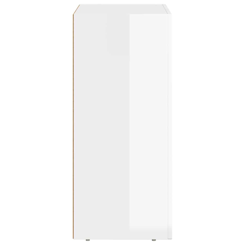 Servírovací Skříň Elst Vysoce Lesklá Bílá 59 X 35 X 80.5 Cm
